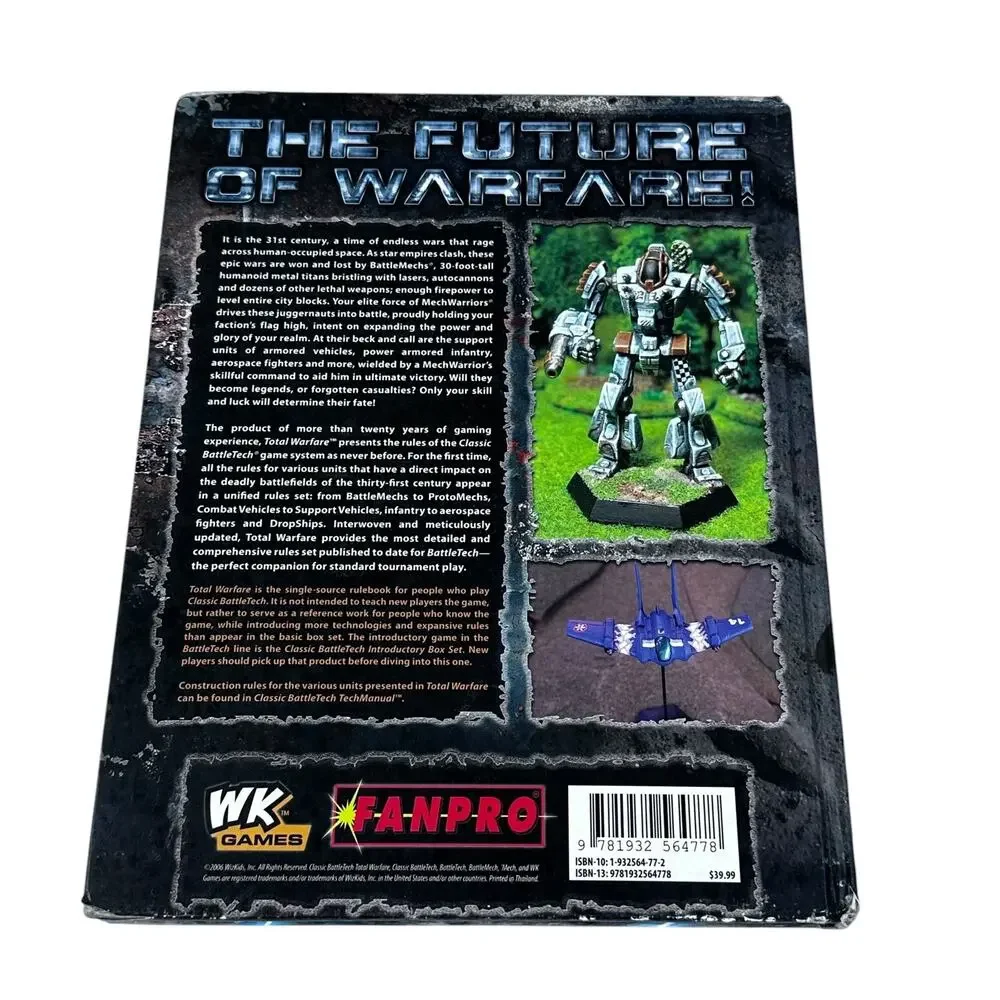 Classic Battletech Total Warfare 35101 WK Games Hardcover